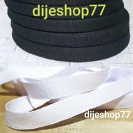 Black ribbon black 1cm per ROLL white tape list/ 1 cm plain ribbon/ clothes webbing/ bisban/ craft r