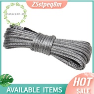 Synthetic Winch Rope, Grey1/4 x 50Ft Synthetic Winch Rope Line Cable for ATV SUV Truck Boat Winch