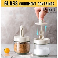 Glass Condiment Container / Salt Sugar Storage (Dear J)