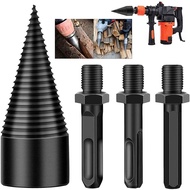 Firewood Log Splitter 3pcs Drill Bit Removable Woodworking