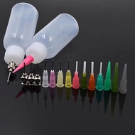【Free shipping】 Plastic Henna Tattoo Applicator Squeeze Drawing Bottle Detailing Nozzle Tip Set