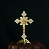 Catholic Jesus Statue Decoration Cross Alloy Prayer Cross Jesus Cross Decoration Home Decoration Cro