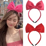 Korean version of the fugitive princess big bow headband Snow White hair accessories fabric internet