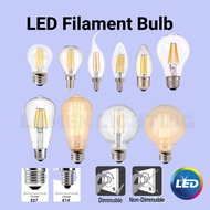 LED Bulb 4W / 40W E14 / E27 LED Candle Bulb LED Edison Filament Bulb LED E27 Bulb Retro Vintage Ligh