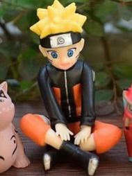 鳴人九尾盲盒 童年尾獸火影忍者Q版手辦公仔蛋糕擺件人偶模型