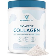 WONDERCOW Collagen Peptides Powder w/Bovine Colostrum, Naturally-Sourced Hydrolyzed Bone Collagen Po