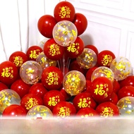 Double Layer Birthday Balloons for Elderly 60th 80th Anniversary Celebration Decorations Festive Gem