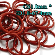 Silicone O Ring Seals CS1.8mm*ID1.8-67.4mm [NBL]