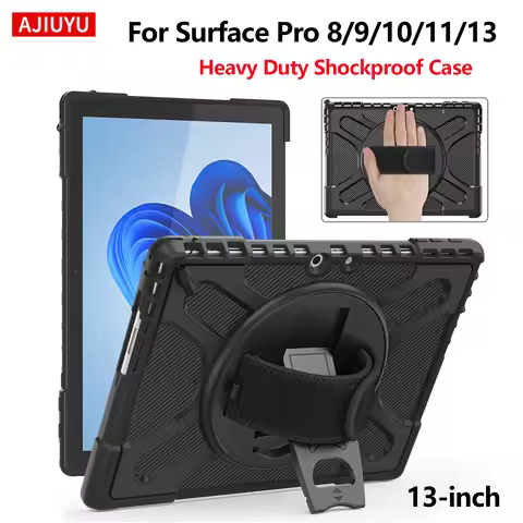 360° Rotating Heavy Duty Shockproof Case for Microsoft Surface Pro 9/10/11/13 Case for Surface Pro 8