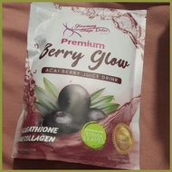✙ ◐ ▤ GLOWMING SHAPE PERIUM BERRY GLOW acai berry juice drink with glutathione and collagen 10 sach
