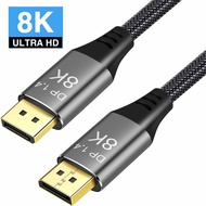 DisplayPort Cable e Ultra HD 8K 4K DP to DP Copper Cord DP 1.4 HBR3 8K@60Hz 4K@144Hz High Speed 32.4
