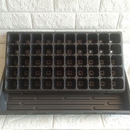 Paket Tray Semai Potray Pot Semai dan Alas Tray 32 50 72 98 105 128 162 200 288 Lubang