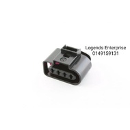 Genuine Volkswagen Audi Ignition Plug Coil Socket Connector 4 Pin (1J0973724)