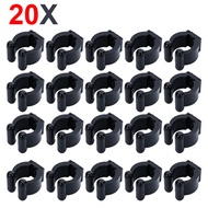 20Pc Fishing Rod Holder Stand Pole Storage Rack Tip Clamps Holder Clips Plastic Club Clip Pool Cues