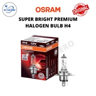 OSRAM Super Bright Premium H4 Halogen Headlamp Bulb 12V 100/90W Mentol Depan H4
