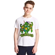 Ninja Turtles T Shirt Skin-friendly Teenage Mutant Ninja Turtles Fashion Kids Boys Girls Summer Cart
