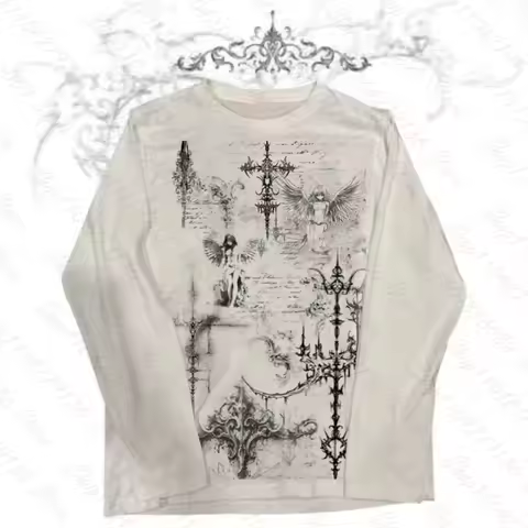Woman Clothes for Women Kawaii Emo Graphic Tees Y2k Tops Crop Top Women Women's Cropped Shoujo Girl 