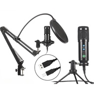 USB Condenser Microphone Gaming Live Stream Mic for PC Laptop Recording