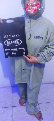 jas hujan setelan jaket celana peria wanita anti tembus air no rembes by kdr
