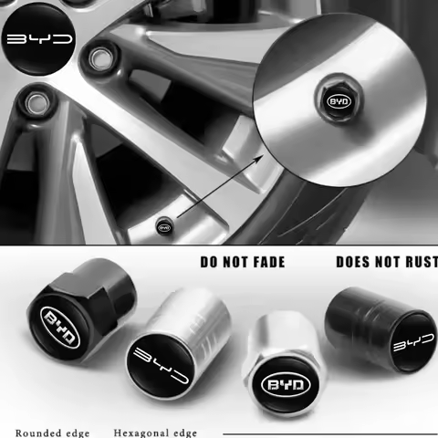 4Pcs Universal Car Exterior Wheel Decor For BYD F3 F0 S6 S7 Atto 3 Shark 6 Seal Sealion Song Tang Qi