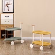 Sofa Side Table Creative Trolley Floor Movable Simple Lunar Rover Living Room and Kitchen Trolley Rack