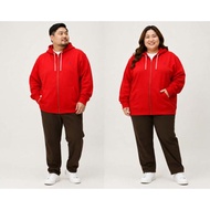 [P0l0W R@lf L@wren]Fleece-Lined Full-Zip Long-Sleeve Hoodie with One-Point Logo - Plus Size 3X