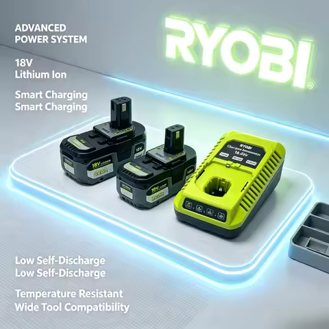 RYOBI Original 18V 6.0Ah 8.0Ah Lithium Insulated Battery BPL18151 P112 Fits All RYOBI 18V ONE+ Cordl