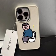 Creative Boy Cartoon Pattern Phone Case Compatible for IPhone11 12 13 14 15 Pro Max 7 8 Plus X XR XS MAX SE 2020 Luxury Soft Shockproof Case