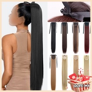 【2026】85CM Long Straight Synthetic Hair Ponytail Extension 34 Inches Hair Weave