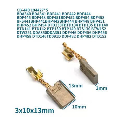 CB-440 CB440 Carbon Brushes for Makita DDF482 DDF458 452 DHP458 BDF448 Electric Wrench Carbon Brushe
