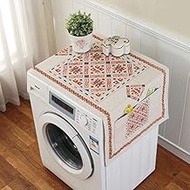 xinchenglove Retro European Printed Floral Washing Machine Refrigerator Dust Cover with Storage Pock