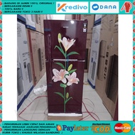 POLYTRON KULKAS  2 PINTU  PRB 217 TANPA BUNGA ES