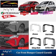 HermanAuto Perodua Myvi Gen3 Mg3 2021-2023 Car Front Bumper Canard Exterior Garnish Accessories