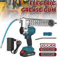 588v 700CC Cordless Electric Grease Gun Rechargeable High Pressure Excavator Automotive Greaser Mechanical Gear Greaser