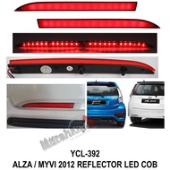 Perodua Alza 2009-2014 Rear Bumper Reflector Lamp with LED - 2 PCS