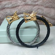 High quality dragon bangle twisted stainless steel freesize