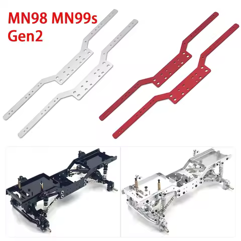 Newest MN98 MN99s Gen2 Aluminum Alloy Chassis Rail Frame Set For 1/12 MN98 MN99S version 2 Upgrade P