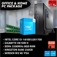 Office & Home Intel 14th Gen PC Package with Slim Casing (Intel i3-14100 / Intel i5-14400)