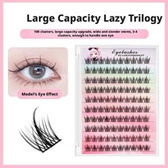 10 Rows Free Glue Sunflower False Eyelashes 120 Clusters Eyelashes Sunflower Eyelash Fake K3p2