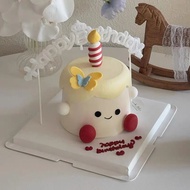 Jellycat cake Decorating Small feet Candle Ornaments Happy Birthday Glowing Light Baking Dress Up Pl
