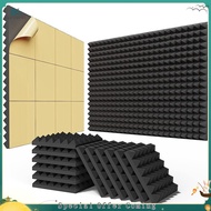 【bairddoro】24PCS Self-Adhesive Sound Proof Foam Panels Acoustic Foam Panels 2x12x12In,Fast Expand Ac