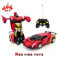 REDFIRE TOYS RC AUTOBOT MOBIL REMOTE TRANSFORM BISA JADI ROBOT IRONMAN