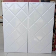 keramik dinding 30x60 motif hexagonal textur licin by ikad