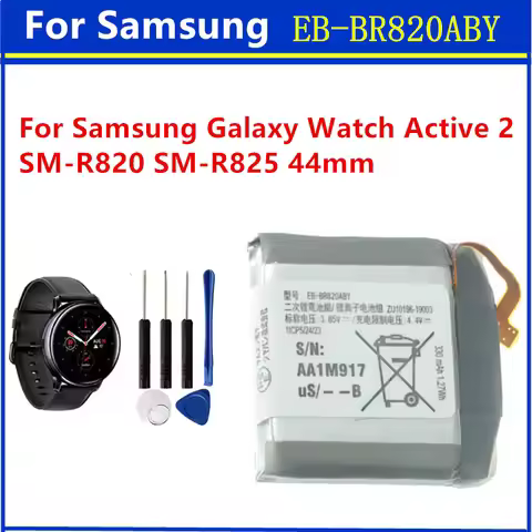 New battery EB-BR820ABY For Battery For Samsung Galaxy Watch Active 2 Active2 SM-R820 340mAh 44mm Wa