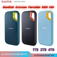 SanDisk® Extreme Portable SSD E61 SSD USB 3.2 Gen 2 (1TB / 2TB / 4TB ) E61 R:1050MB/s Type-C Extern
