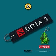 GANTUNGAN DOTA 2 Keytag Motorcycle Embroidered Keychain E-sport Esport Bag