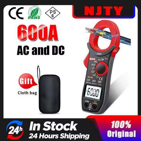 Digital Clamp Meter DC/AC Volt Amp Ohm Diode Multimeter Ammeter Multitester Current Voltage Resistan