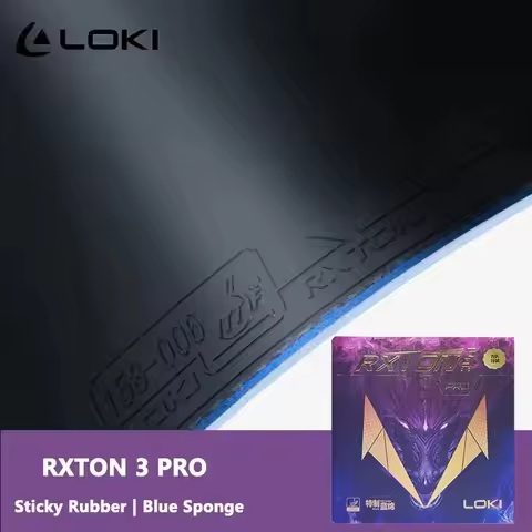 LOKI RXTON 3 PRO Table Tennis Rubber for Racket Sticky and Pimples-in ITTF Approved Ping Pong Rubber