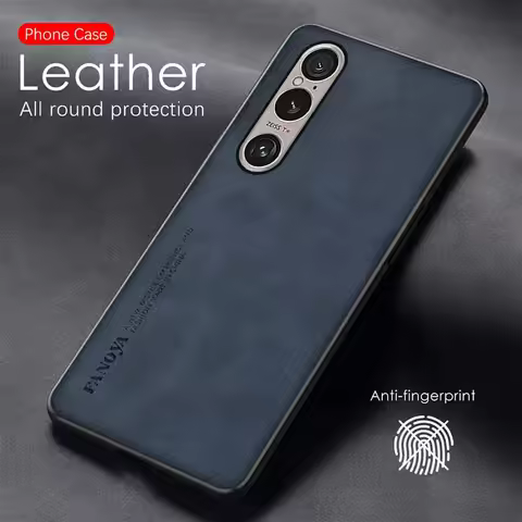 Sheepskin Leather Phone Cover For Sony Xperia 1 VI 10VI 1VI 10 VI Xperia1VI Case TPU Soft Frame Came