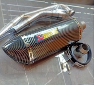 ท่อNew R15 ปี2017-2021 ชุดท่อMT15 ชุดท่อXSR155 +AK 18นิ้วใบใหญ่เคฟล่า